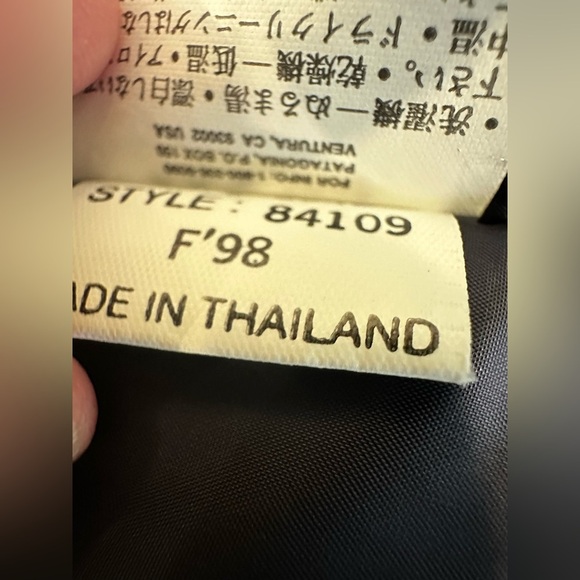 VTG 90s Women’s Sz:M Patagonia Blue Parka Jacket Hooded Puffer Insulated zip - Picture 7 of 16